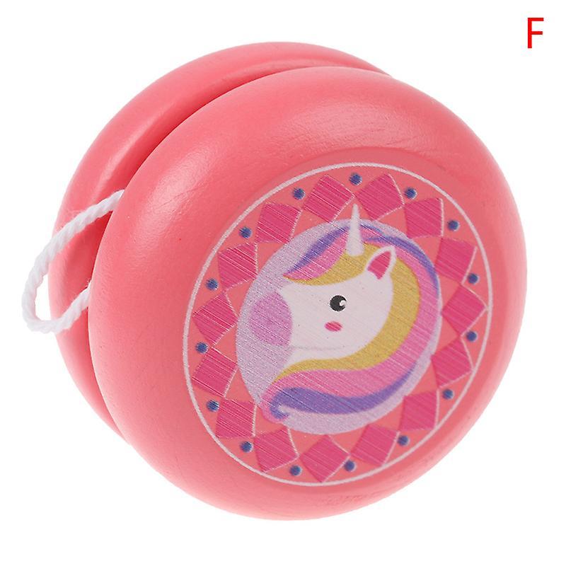 Lovvinjew Wooden Yoyo Toys Animal Prints Kid Yoyo Ball Wood Kid Yoyo Toys For Children F 1pcs