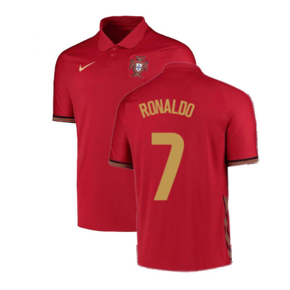 2020-2021 Portugal Home Nike Football Shirt (RONALDO 7) Red M