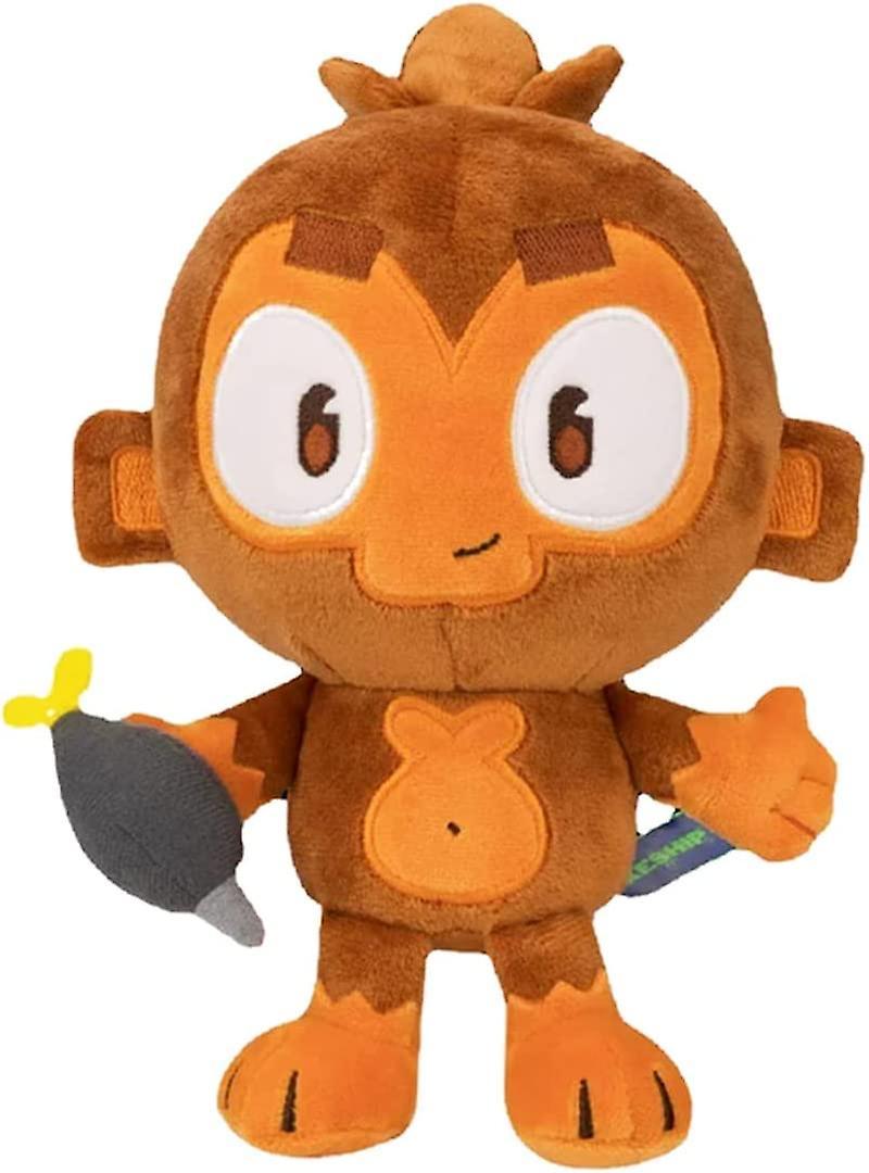 Heytea 9.8in Bloons Monkey Plushies, Dart Monkey Plush Doll, Cartoon Bloonstd Soft Stuffed Doll, Game Monkey Stuffed Animal, Stuffed Animal for Fans,