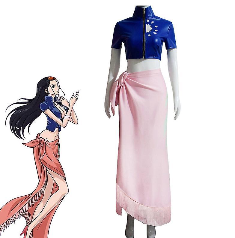 Baiyis Japanese Anime Costume Set Nico Robin Cosplay For Women Halloween Carnival Party Costume L