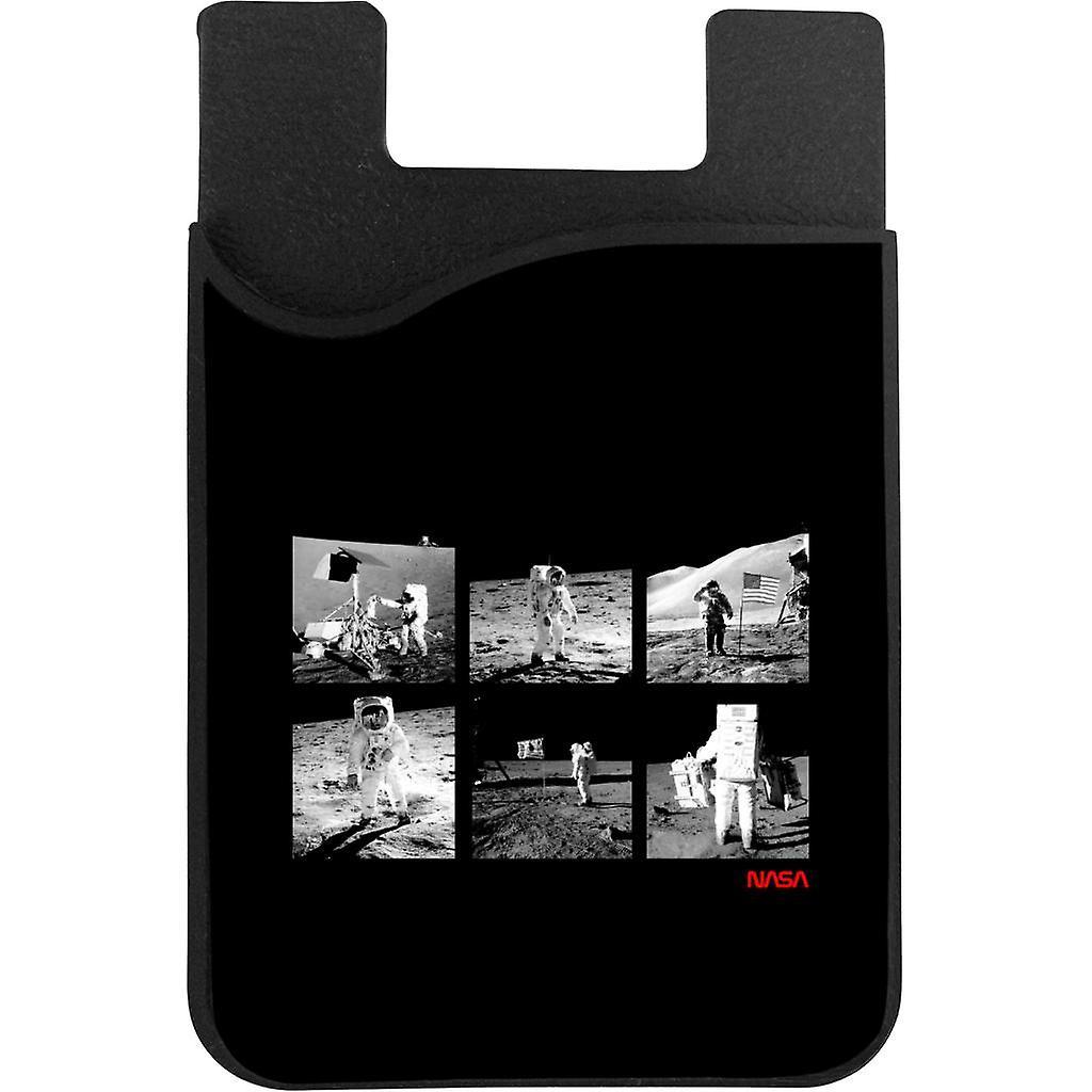 NASA Apollo 11 Landing Photos Phone Card Holder Black 5.5cm x 8.5cm