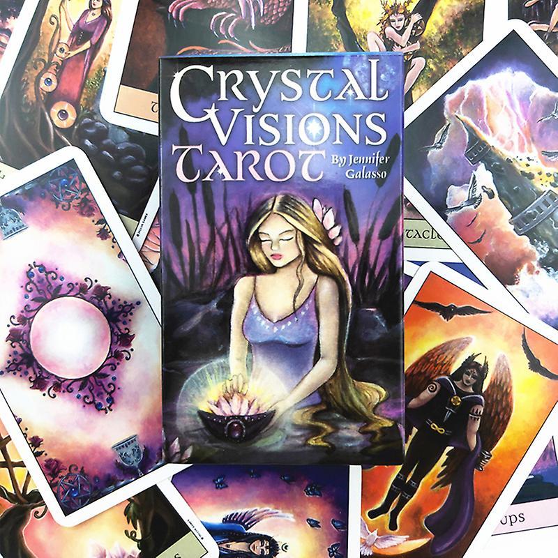 Unbrand 78 Cards Deck Playing Card Board Crystal Visions Tarot Cards By Jennifer Galasso Multicolor 1 Pair