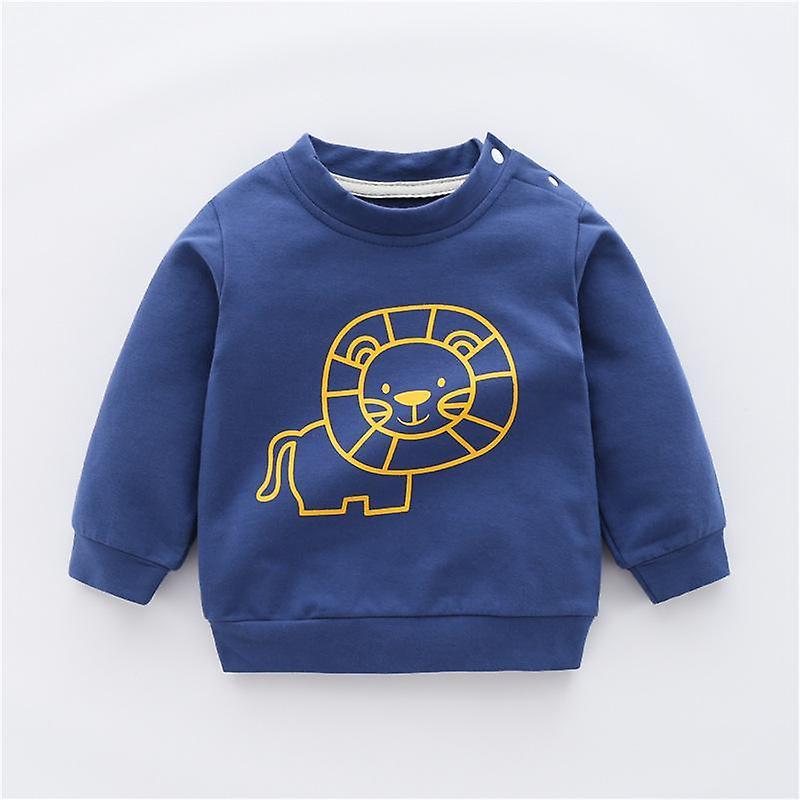 Slowmoose Cotton Suit Hoodie Top For Newborn / Navy Blue 18M