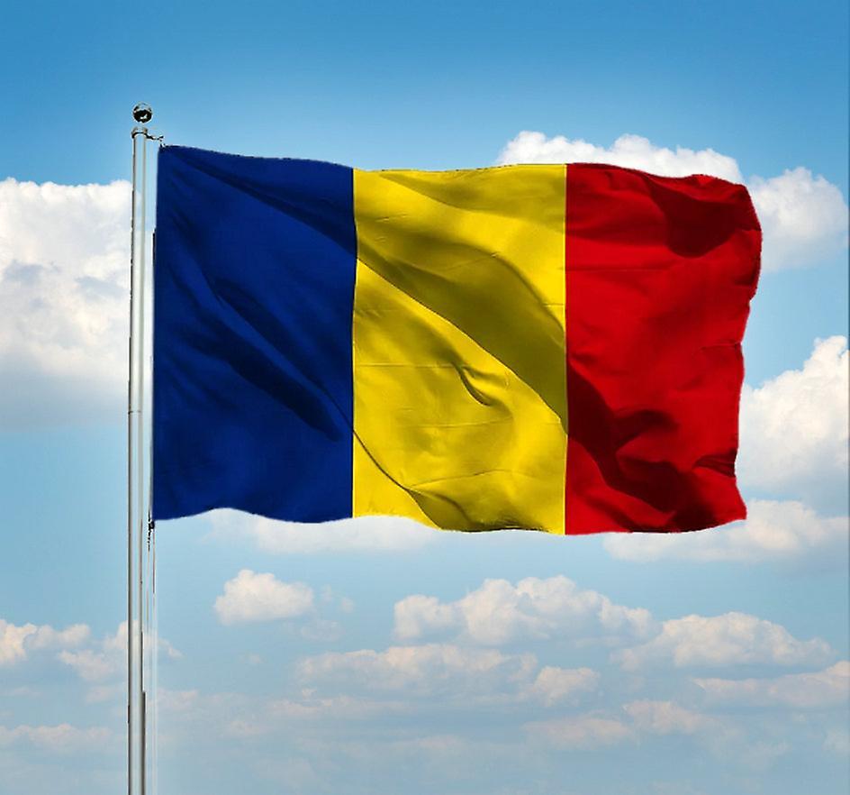 Bolongking Romania Flag 90x150cm Polyester Double Side Printed Blue Yellow Red Ro Rou Romanian National Banner China 90 x 150cm