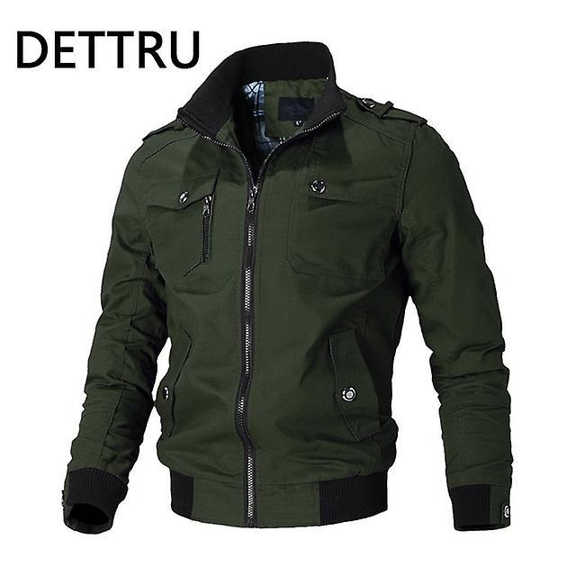 Coats Bomber Jacket Men Casual Windbreaker Jacket Coat Men 2023 Spring Autumn New Hot Outwear Stand Slim Military Jacket Mens Fashion Army Green xL