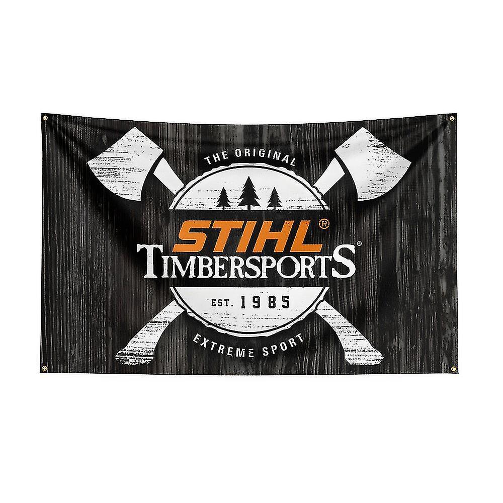 Otwoo 3x5ft Stihl Timbersports Series Flag Polyester Digital Printing Banner For Decor J0487