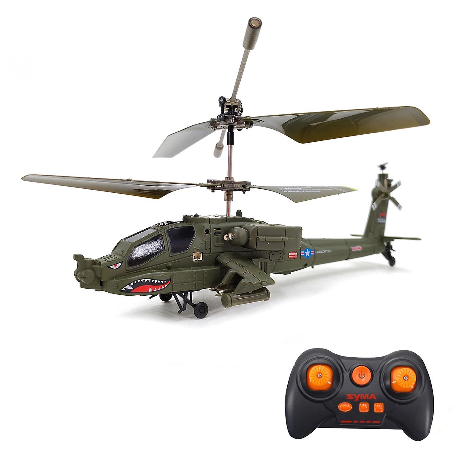 SYMA S109H Remote Control Helicopter with Dual Propeller 2.4GHz Remote Control Drone Altitude Hold-T Dark green 1 battery