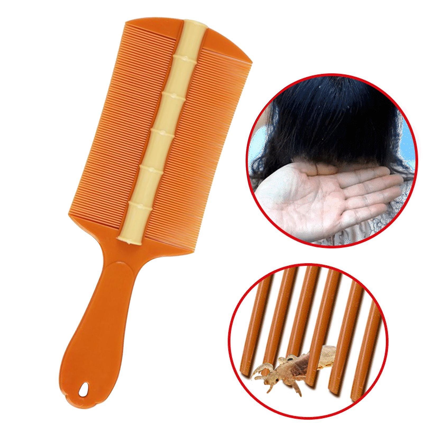 Kakanwo Lice Comb Fast Removal Of Lice Eggs Nits And Dandruff Orange Free Size