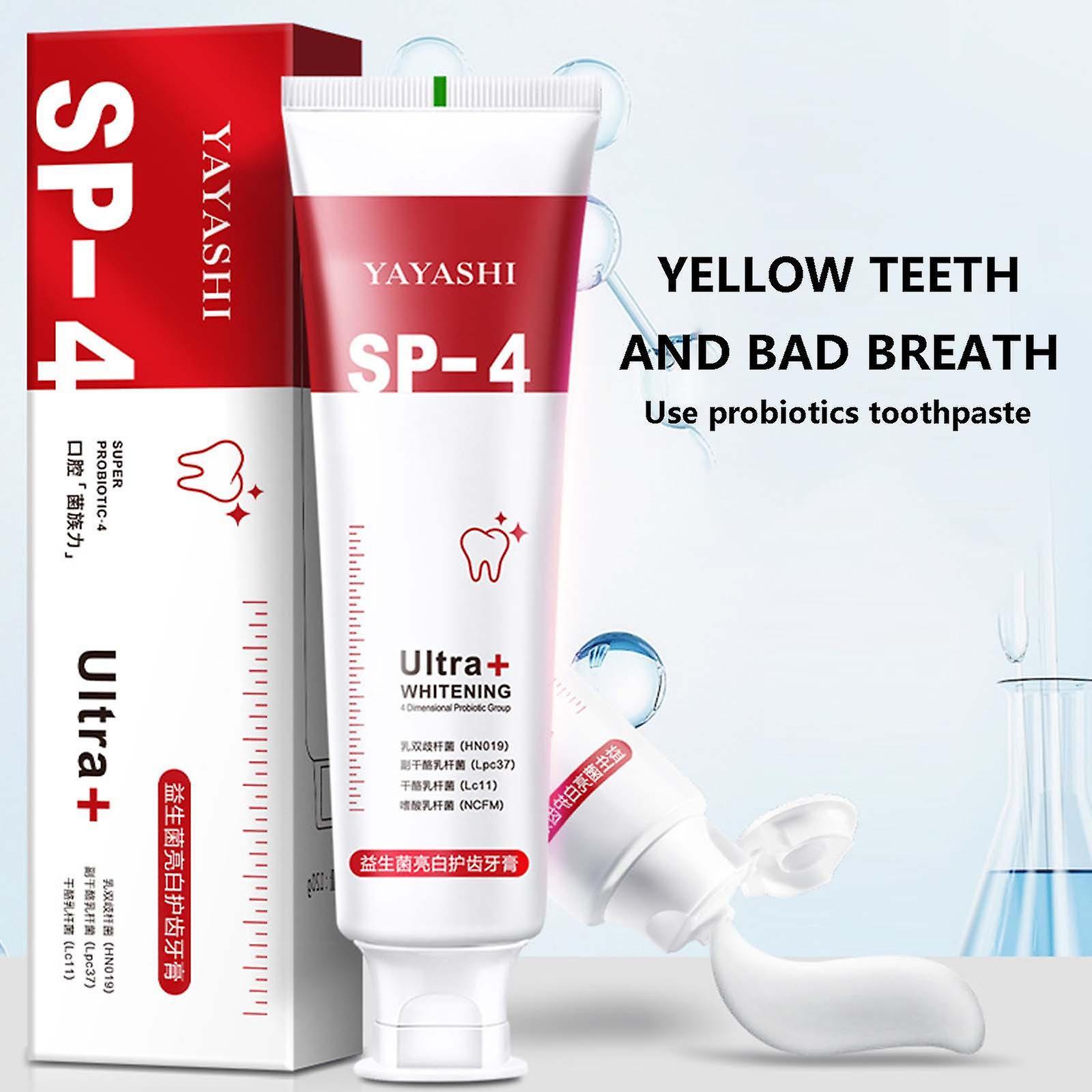 Hefansi Sp4 Toothpaste  Yiliku Sp4 Probiotic Toothpaste  Sp4 Brightening Toothpaste Fresh Breath Toothpaste  Brightening & Stain Removing Toothpaste 2