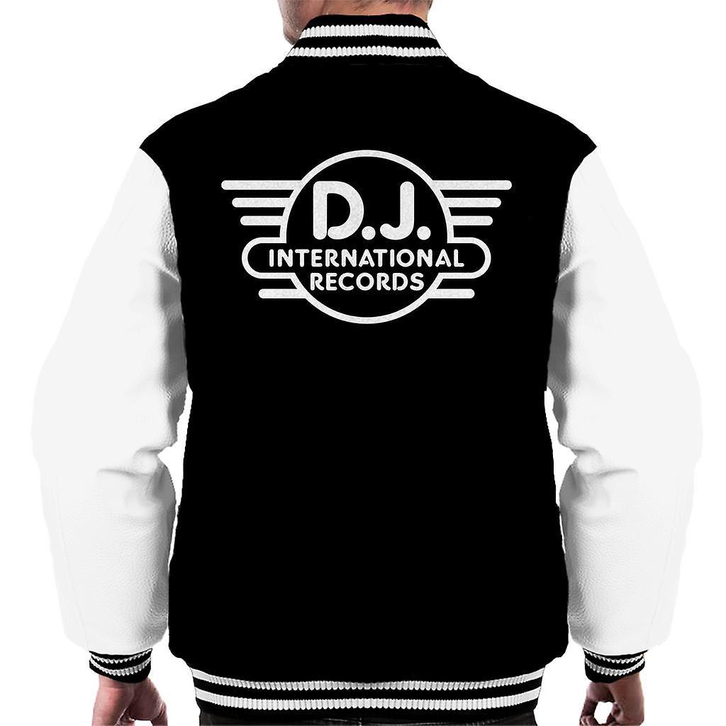 DJ International Classic Logo Men's Varsity Jacket Black/White XX-Large