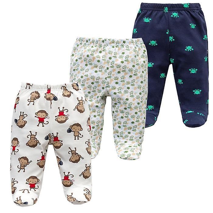 Slowmoose Footed Baby Pants, 100% Cotton Clothes 6M