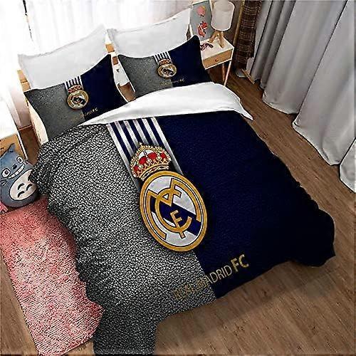 Kerota Football Team Bedding Set with Pillowcase, Duvet Cover + 2 Pillowcases - Moisture-Proof, Hypoallergenic ) Double200x200cm