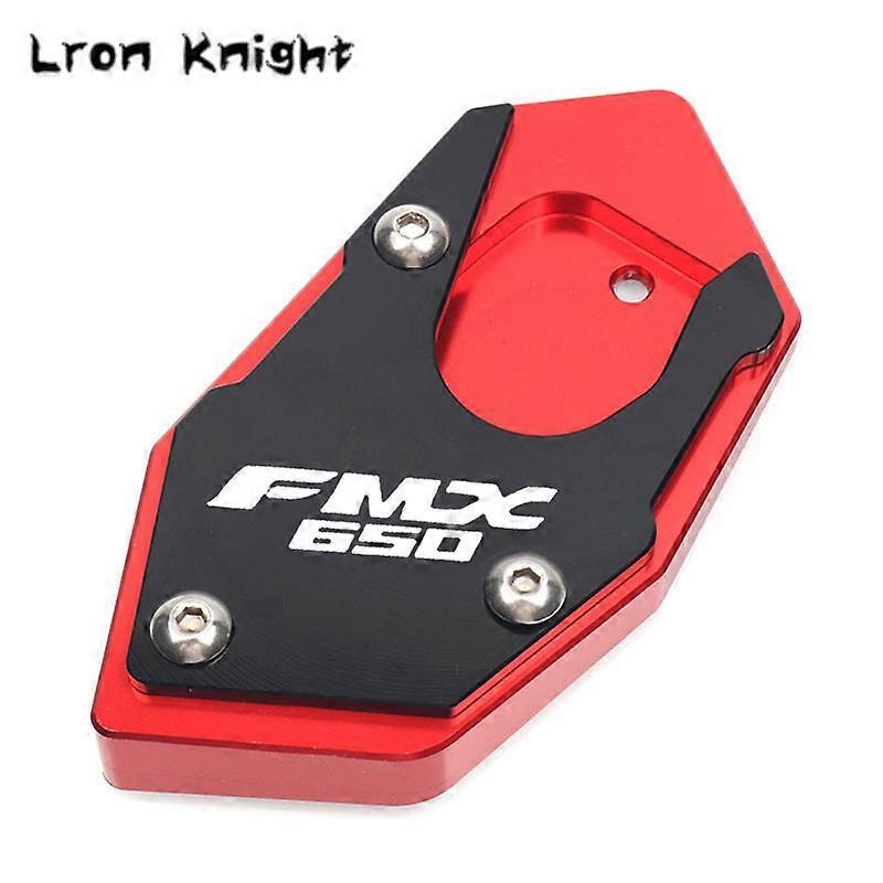 Redkid New For HONDA XLV 600 650 700 TRANSALP DOMINATOR NX650 FMX650 CNC Kickstand Foot Side Stand Extension Pad Support Plate Enlarge FMX 650 Red