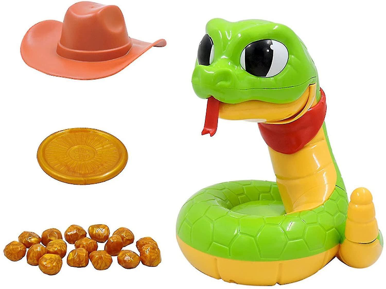 Otwoo Electric Rattle Snake Tricky Toy, Scary Biting Snake Interactive Game Multiplayer Party Game Prank Toy