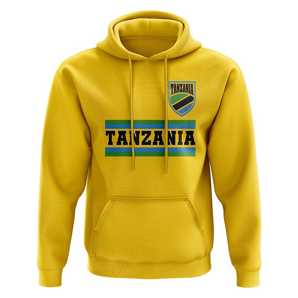 UKSoccerShop Tanzania Core Football Country Hoody (Yellow) MW