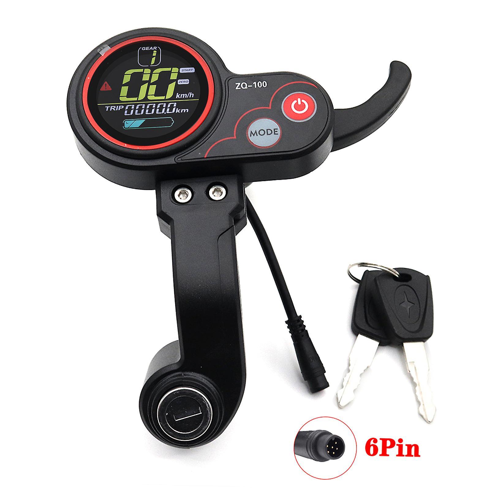 Kugoo Kirin Zq-100 Universal Electric Scooter Lcd Display Speedometer 6 Pin