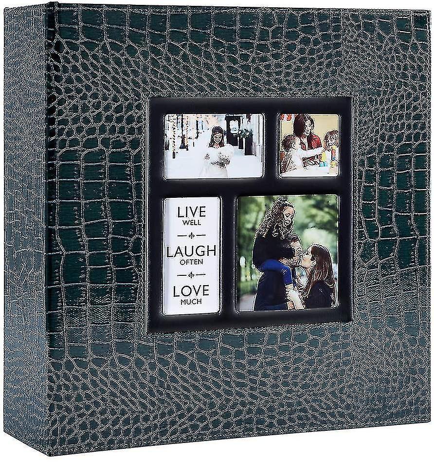 Elriven Photo Picutre Album 4x6 600 Photos, Extra Large Capacity Leather Cover Wedding