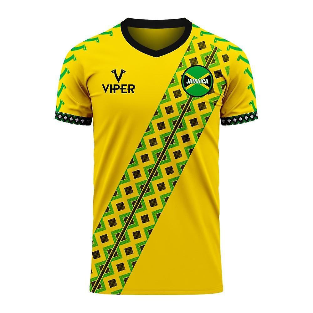 Viper Sportswear Jamaica 2024-2025 Home Concept Football Kit (Viper) - Kids Yellow MB 27-29 inch Chest (69/75cm)