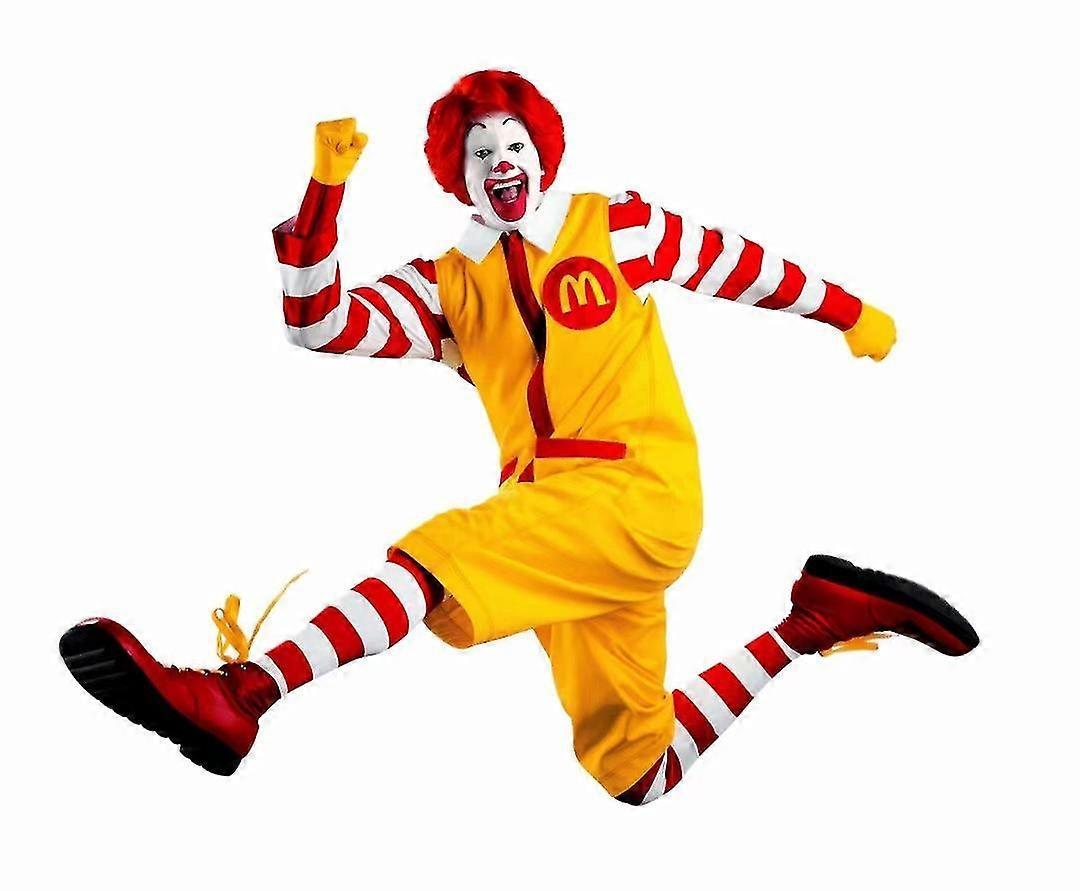 Unbrand Mcdonald's Cosplay Costume Halloween Carnival Adult High Quality m