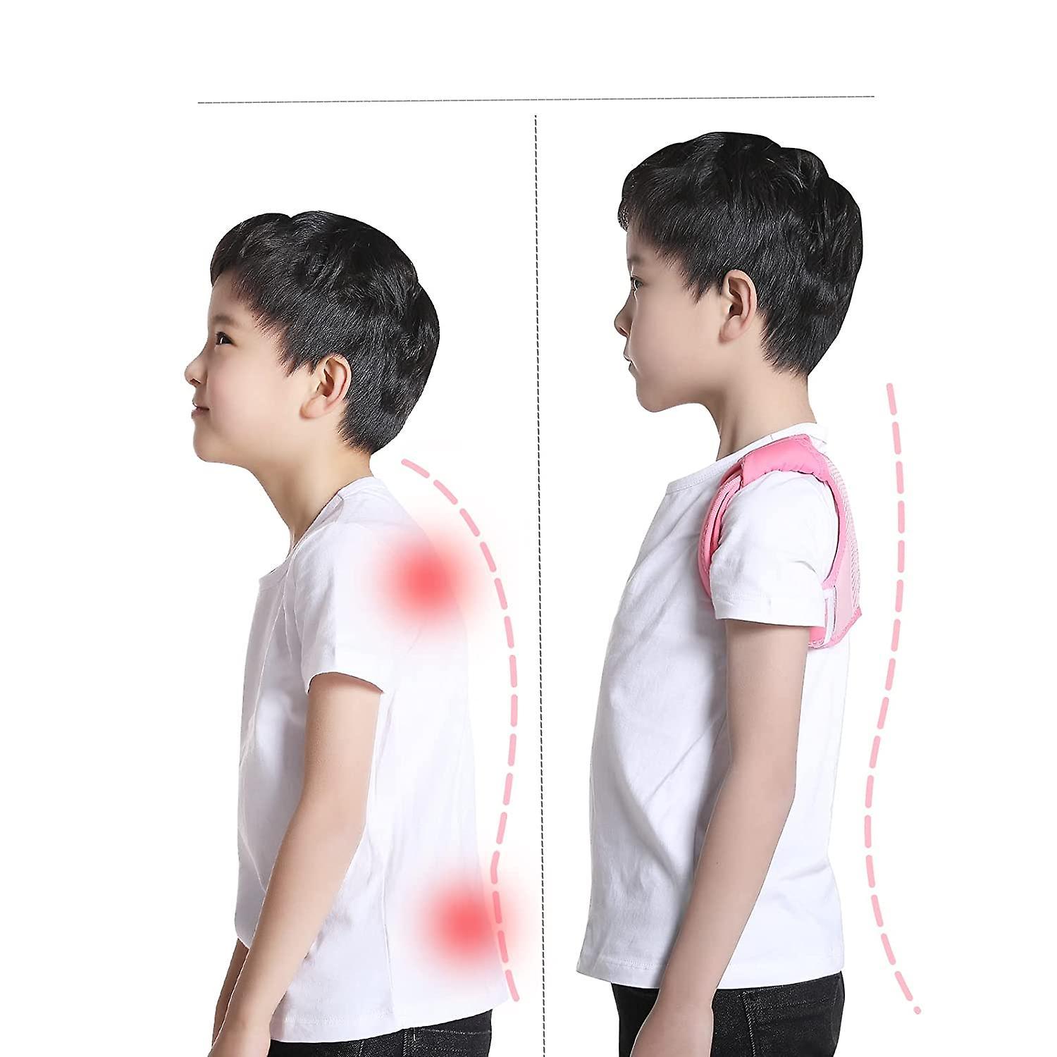 Liangnv Posture Corrector For Kids Adjustable Breathable Upper Back Support Brace Back Straightener Posture Brace For Clavicle Support And Pain Rel...