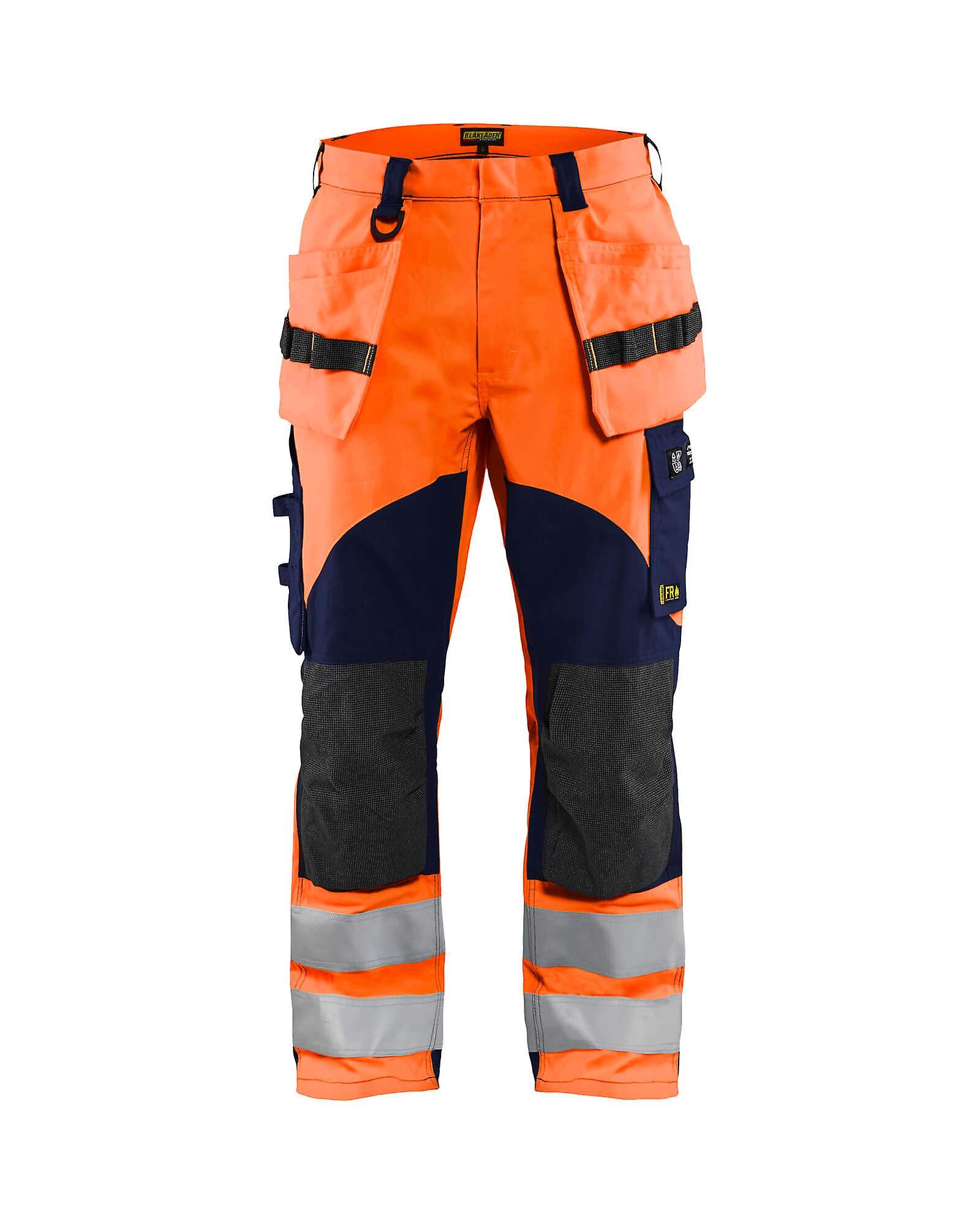 Blaklader 1589 hi-vis trousers multinorm - mens (15891513) Orange/navy blue