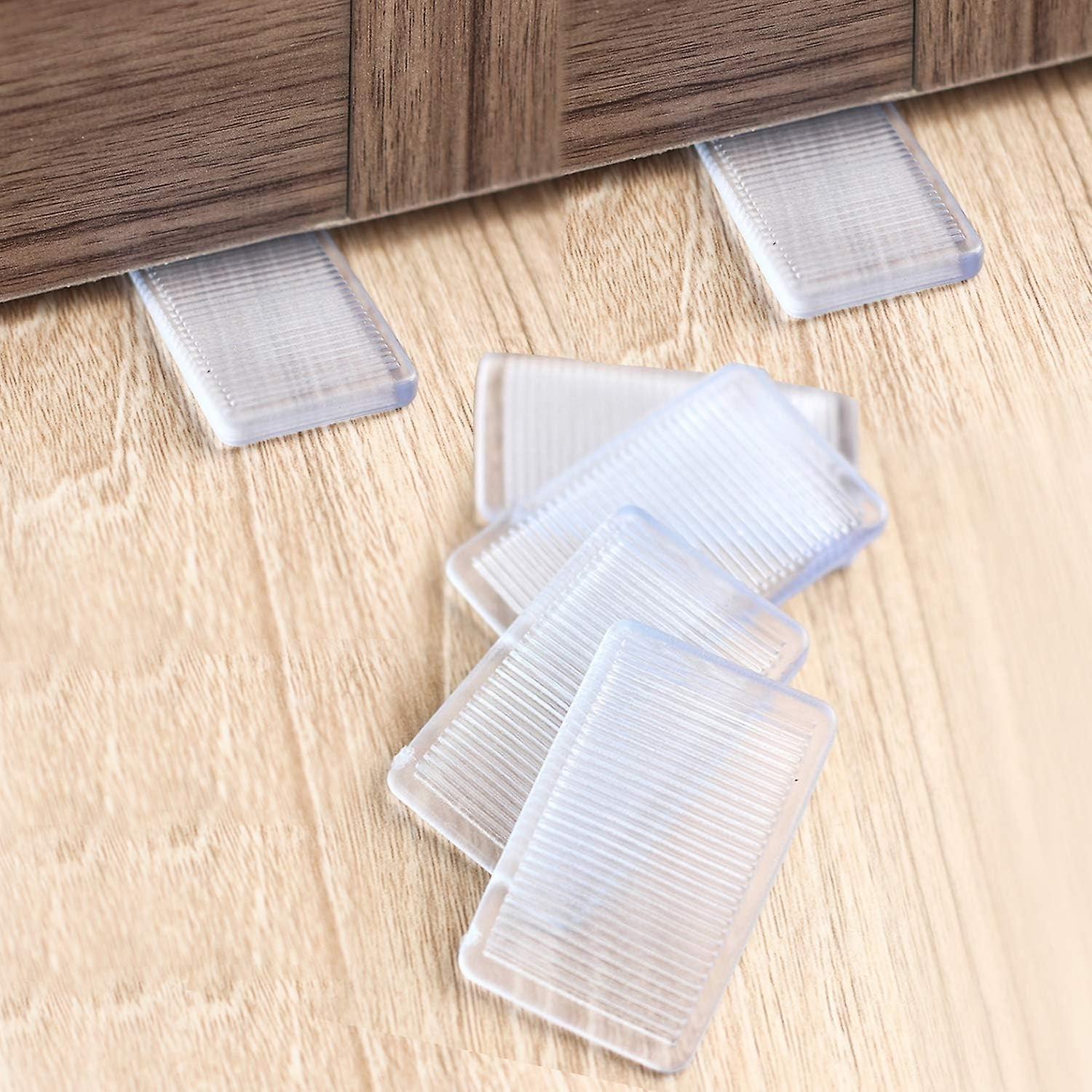 Giniey 8 Pcs Clear Plastic Table Shims - Level Wedges