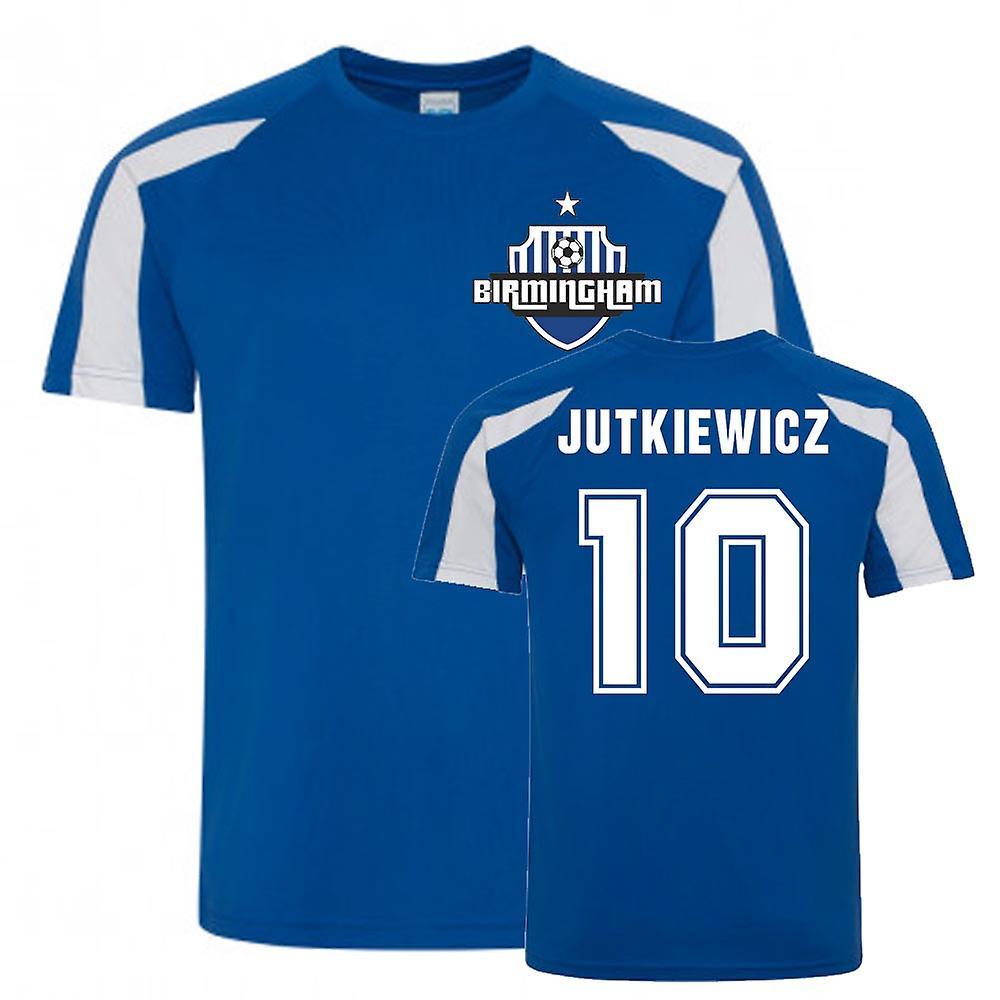 UKSoccerShop Lukas Jutkiewicz Birmingham City Sports Training Jersey (Blue) SB (5-6 Years)