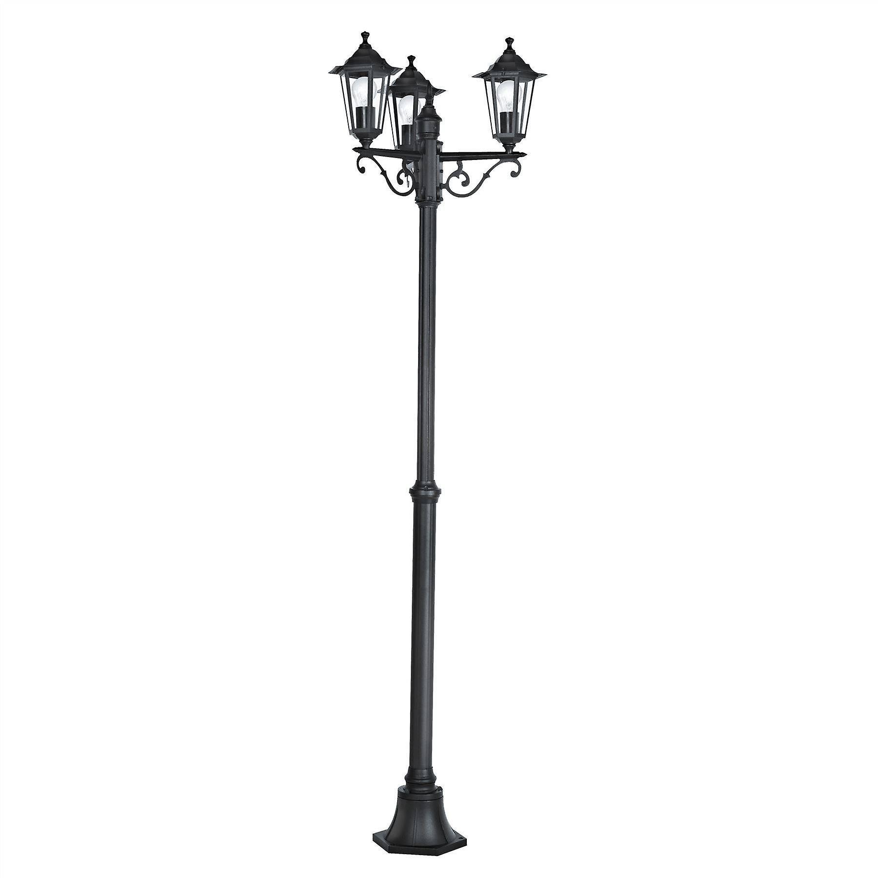 Eglo Lighting Laterna 3 Light Outdoor Lamp Post Black IP44, E27