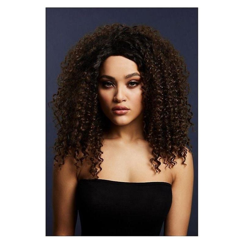 Smiffys Fever Lizzo Wig Dark Brown 72100 brown/dark Brown