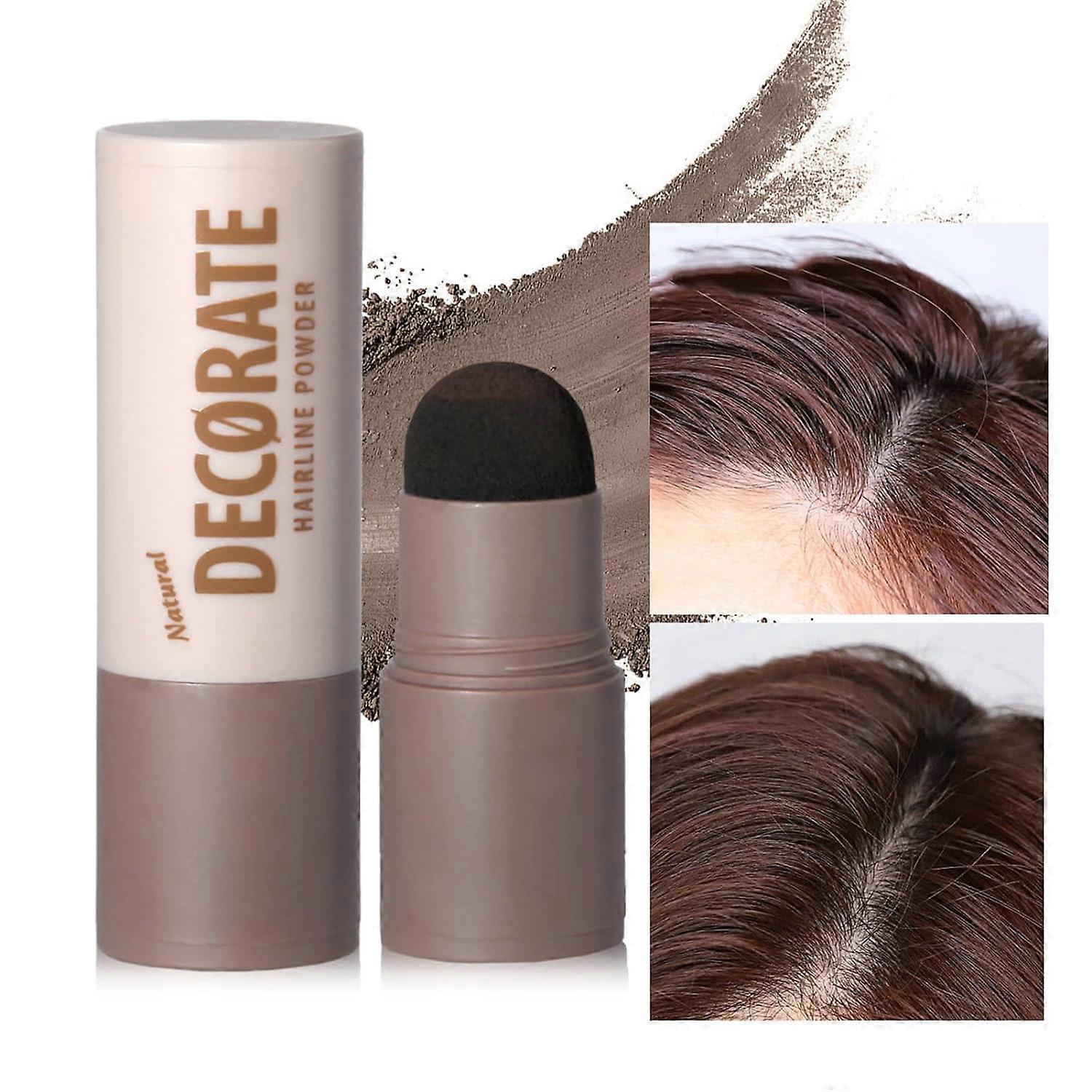 Unbrand Hair Powder Stick, Hairline Powder Stick, Root Touch Up For Thinning Hair, Grey Hair Shadow Cover Up, Instantly Root Concealer For Natural ..