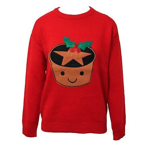 Brave Soul Womens/Ladies Mince Pie Christmas Jumper Cream S