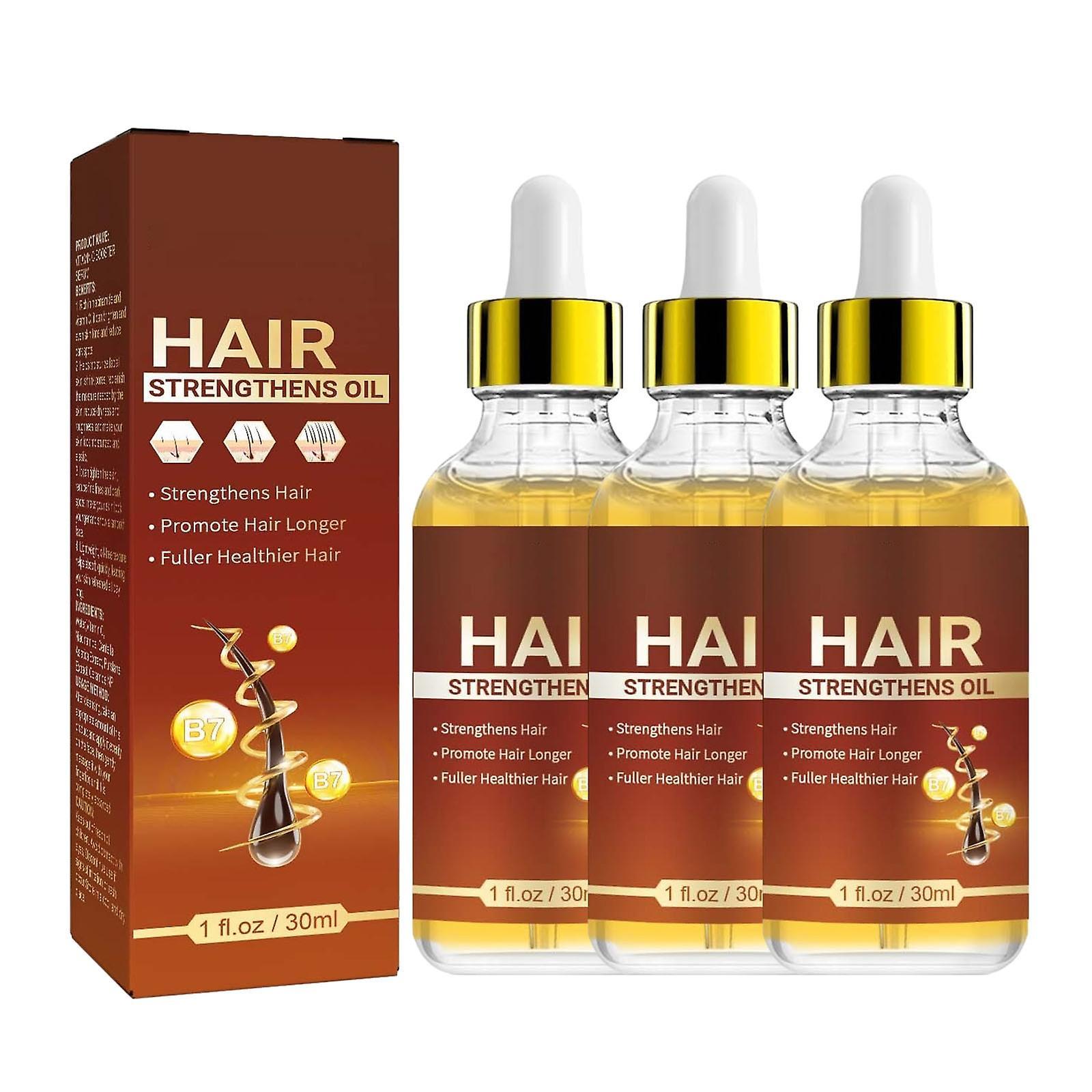 Fruushop 30Ml Hair Growth Oil With Biotin and Castor  Hair Growth Serum for Thicker Longer Healthier Hair  Promotes Hair Regrowth  Hair Regrowth Oil B