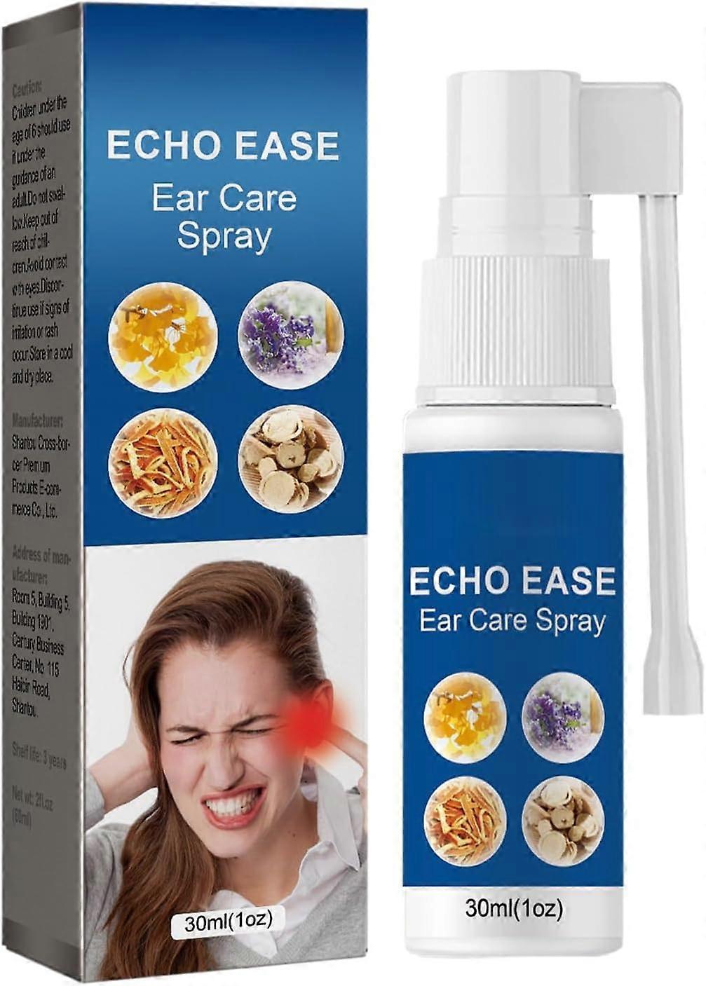 Unbrand ECHO Ease Ear Care Spray, Tinnitus Relief Spray, Tinnitus Relief For Ringing Ears, Effectively Improves Hearing And Relieves Ear Discomfort...