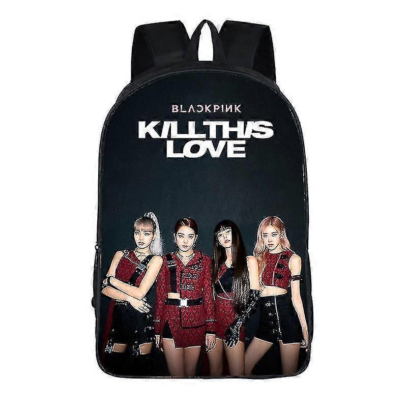 Christmas Black Pink Idol Backpack, Black Pink Idol Surrounding