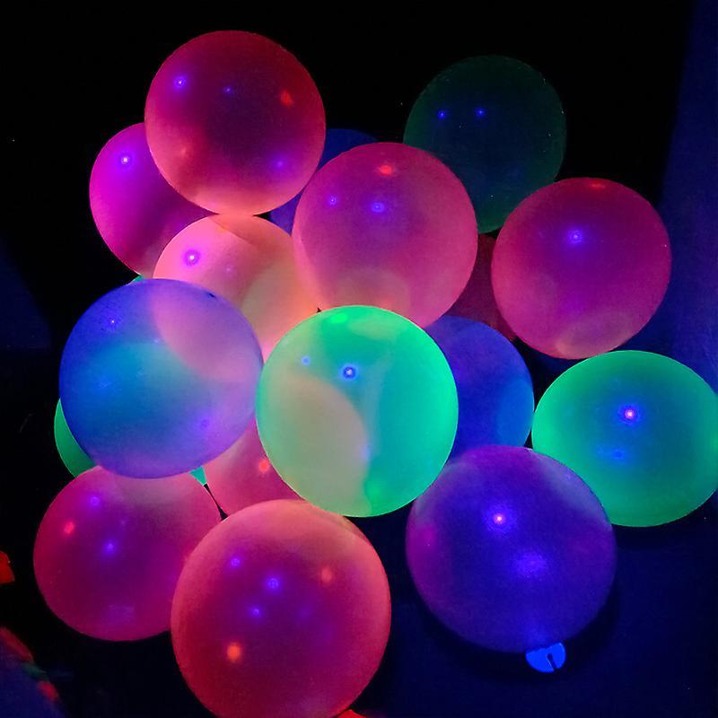 Dewenwils Dww-Lot De 100 Ballons Fluo - Spciale Lumire Noire - 7 Couleurs Vives - Fluorescent - Latex - Diamtre 23cm