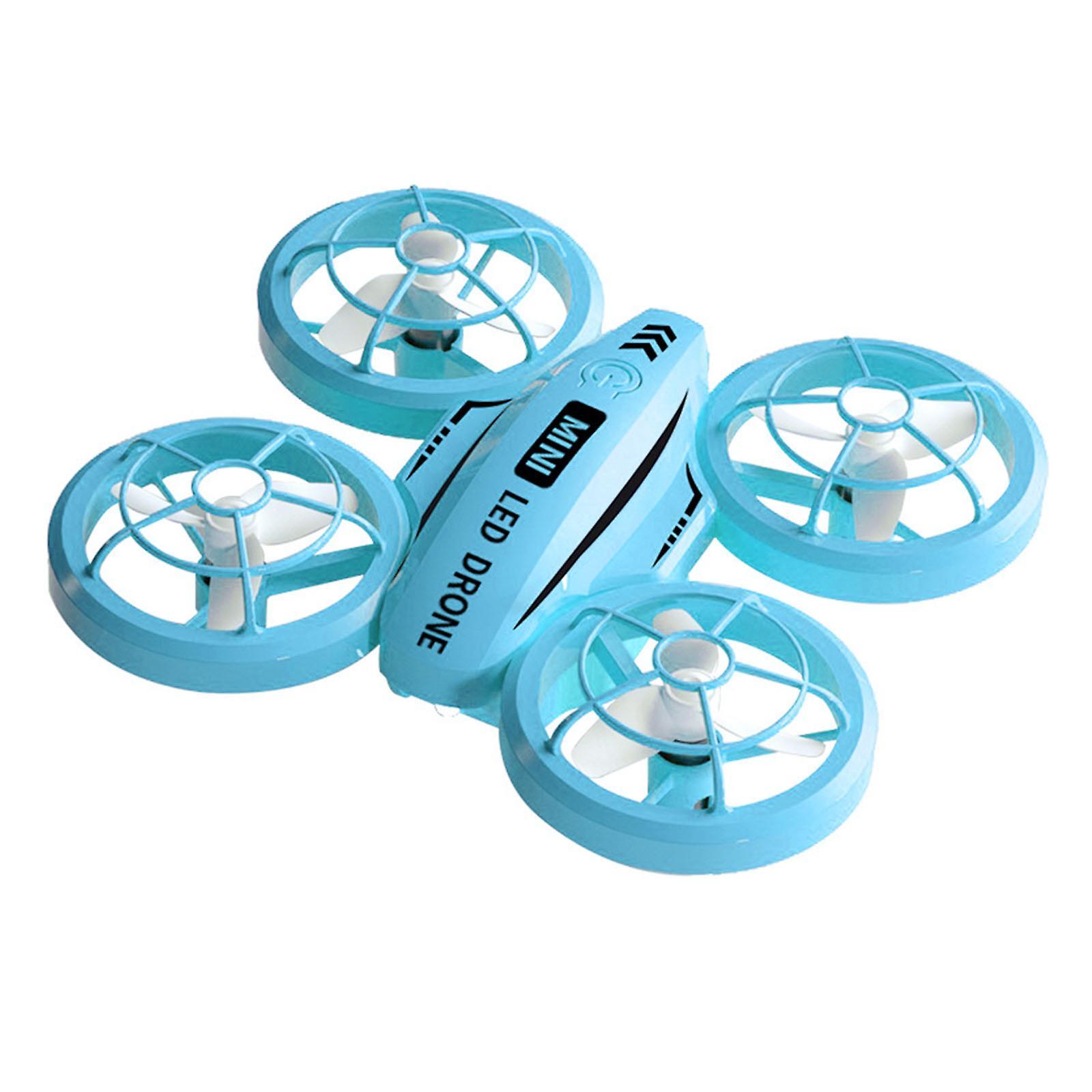 Shency Mini Drone For Kids Remote Control Drone Flying Toys Small Colorful LED Quadcopter For Beginners With Headless Mode 360 Flip Full RC Dro Blue