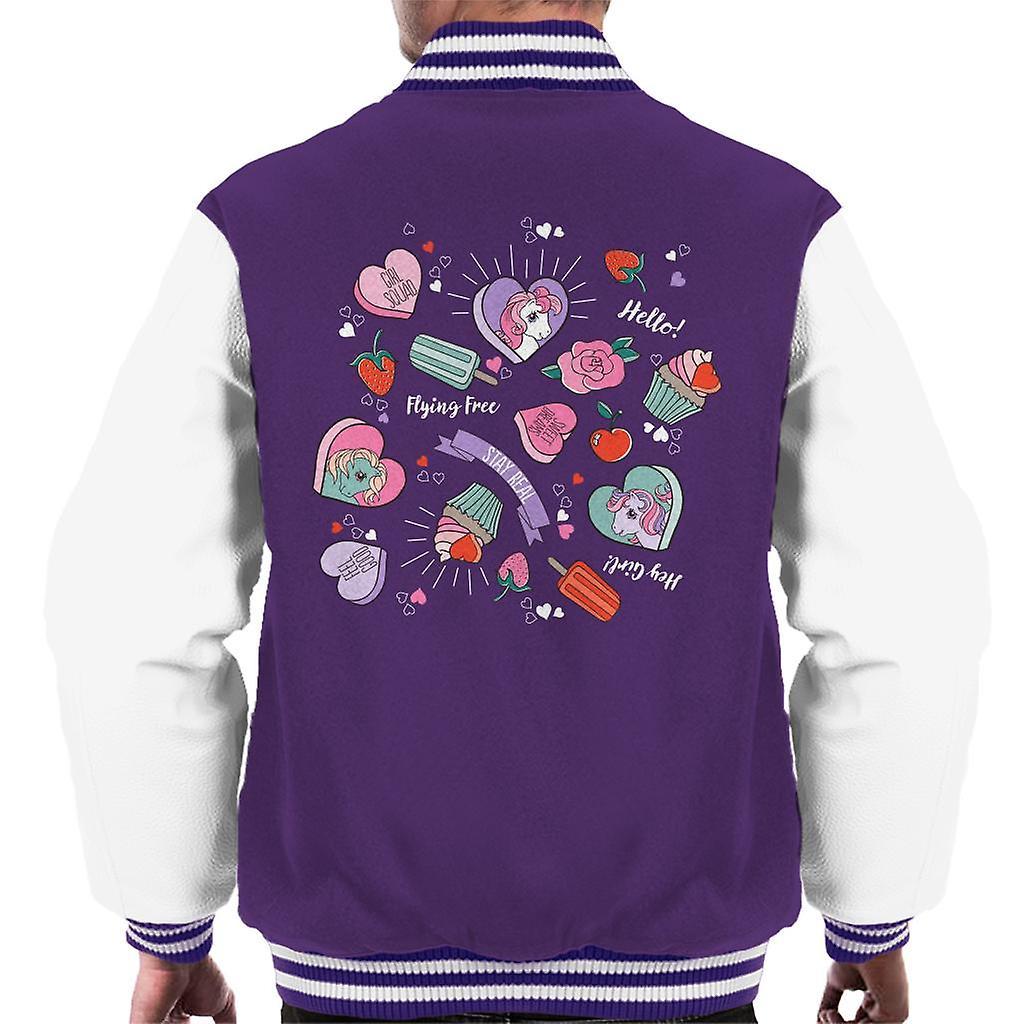 My Little Pony Hero Sweet Dreams Men's Varsity Jacket Purple/White Medium