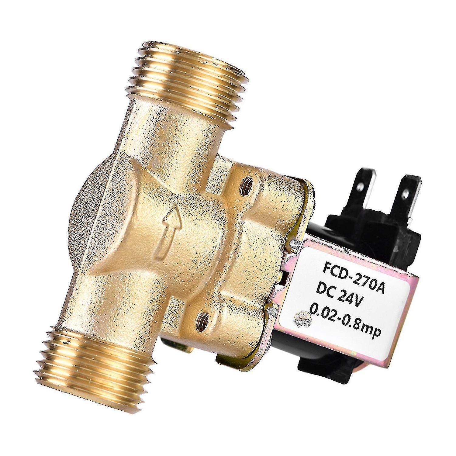 Guangzhou Yunlan Trading Co., G1/2" Dc 24v Normally Closed Brass Electric Solenoid Magnetic Valve For Water Control Yw