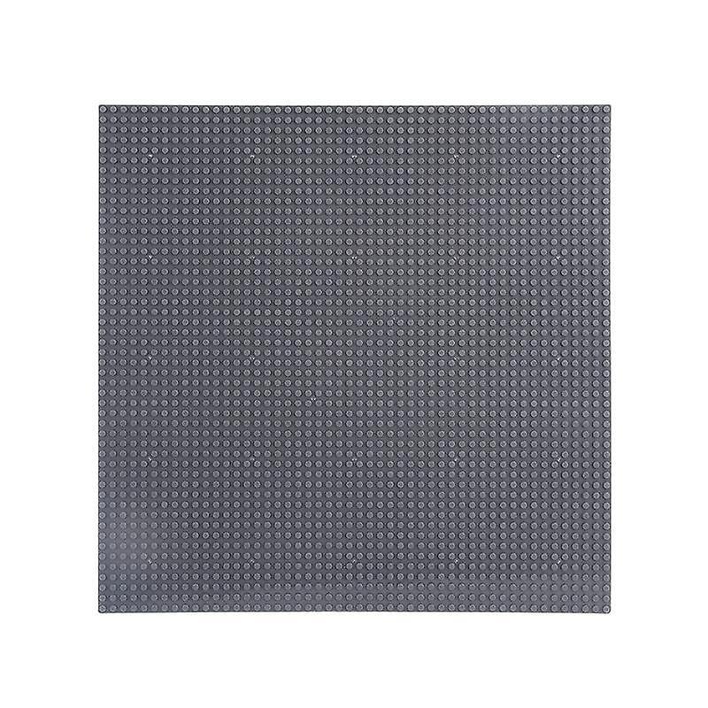 Slowmoose Plastic Blocks Legal Base Plates - Compatible City Classic 40X40 cm dark gray