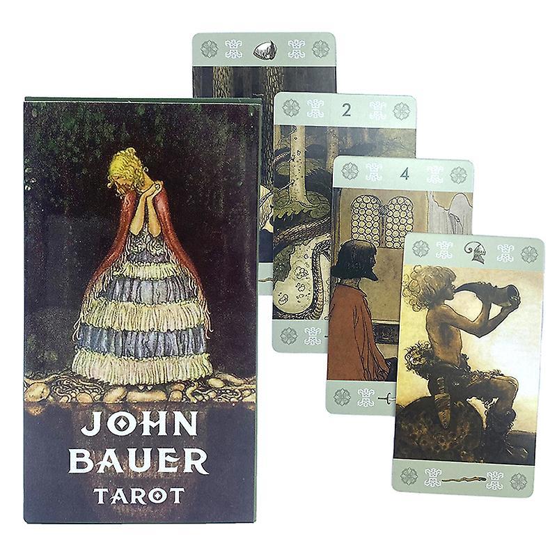 Unbrand John Bauer Tarot Card Prophecy Fate Divination Deck Family Party Board Game Multicolor one size