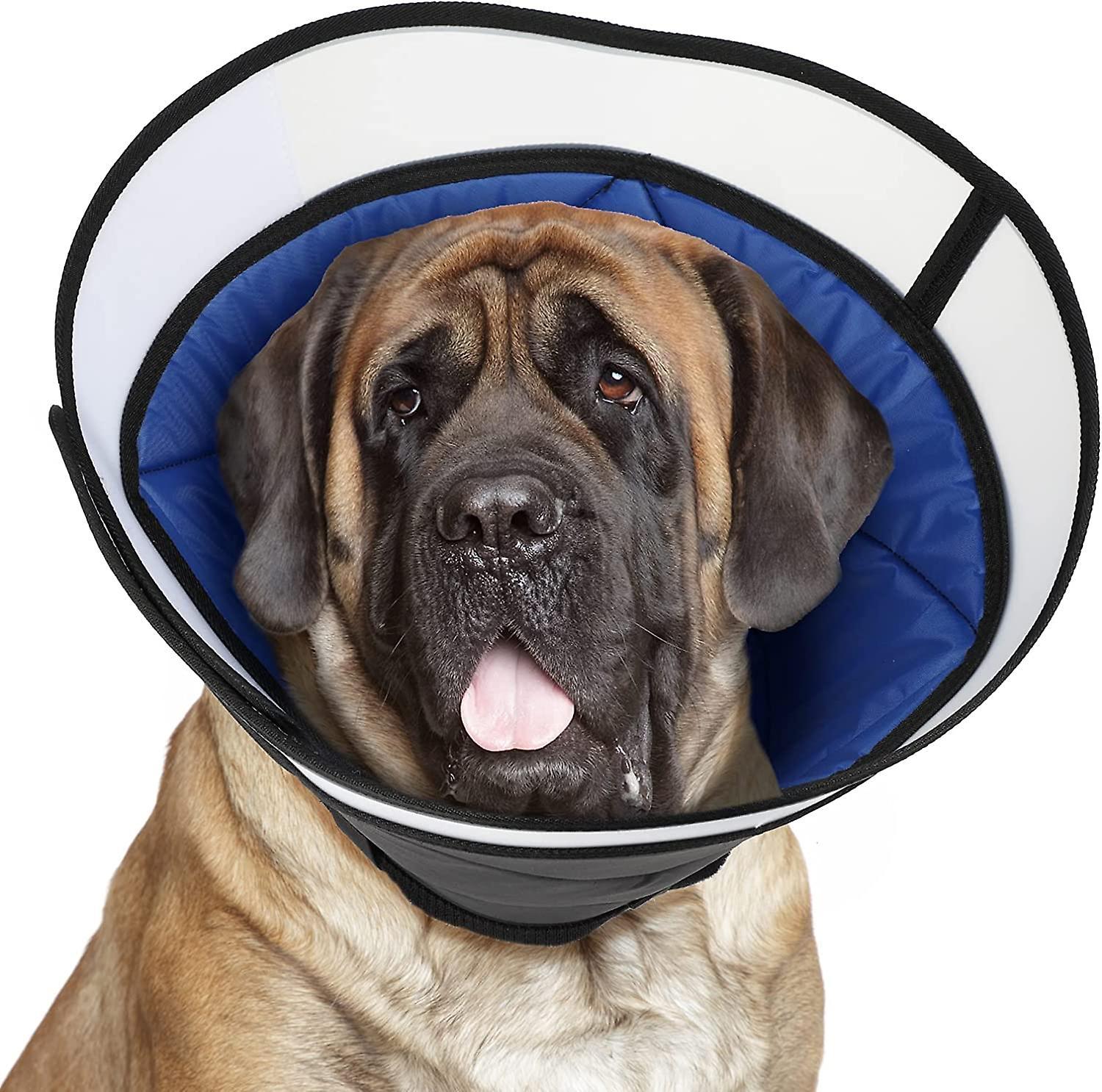 Kaise Manificent Dog Cone Collar For Dog After Surgery, Soft Recovery Cone For Medium Long XL