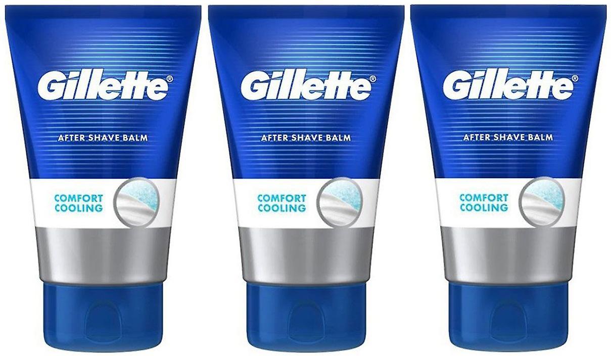 3 x Gillette After Shave Balm 100ml - Comfort Cooling