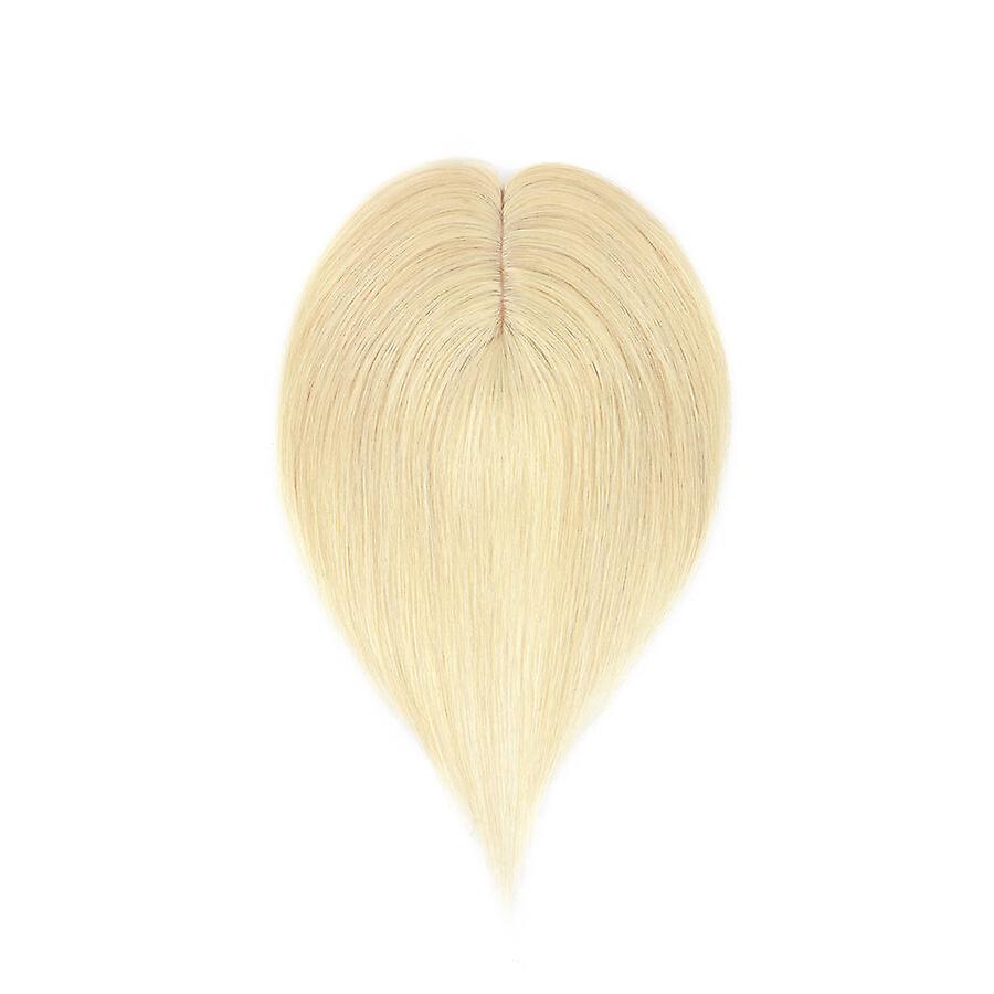 Sego Human Hair Toppers Straight Hair Clip In Topper bleach blonde 10inch