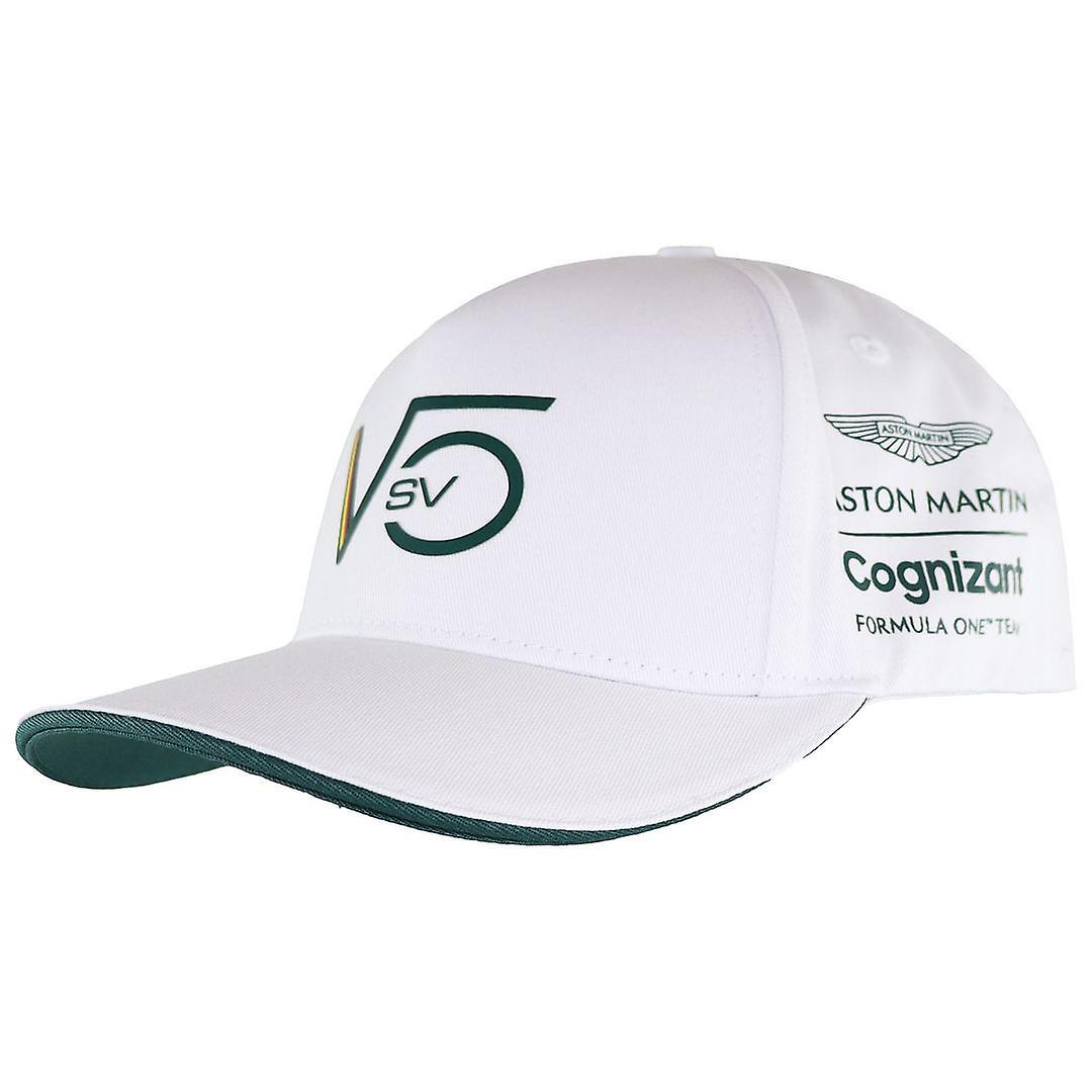 Aston Martin Cognizant F1 Official Sebastian Vettel White Unisex Cap AMC21HEA39 One Size