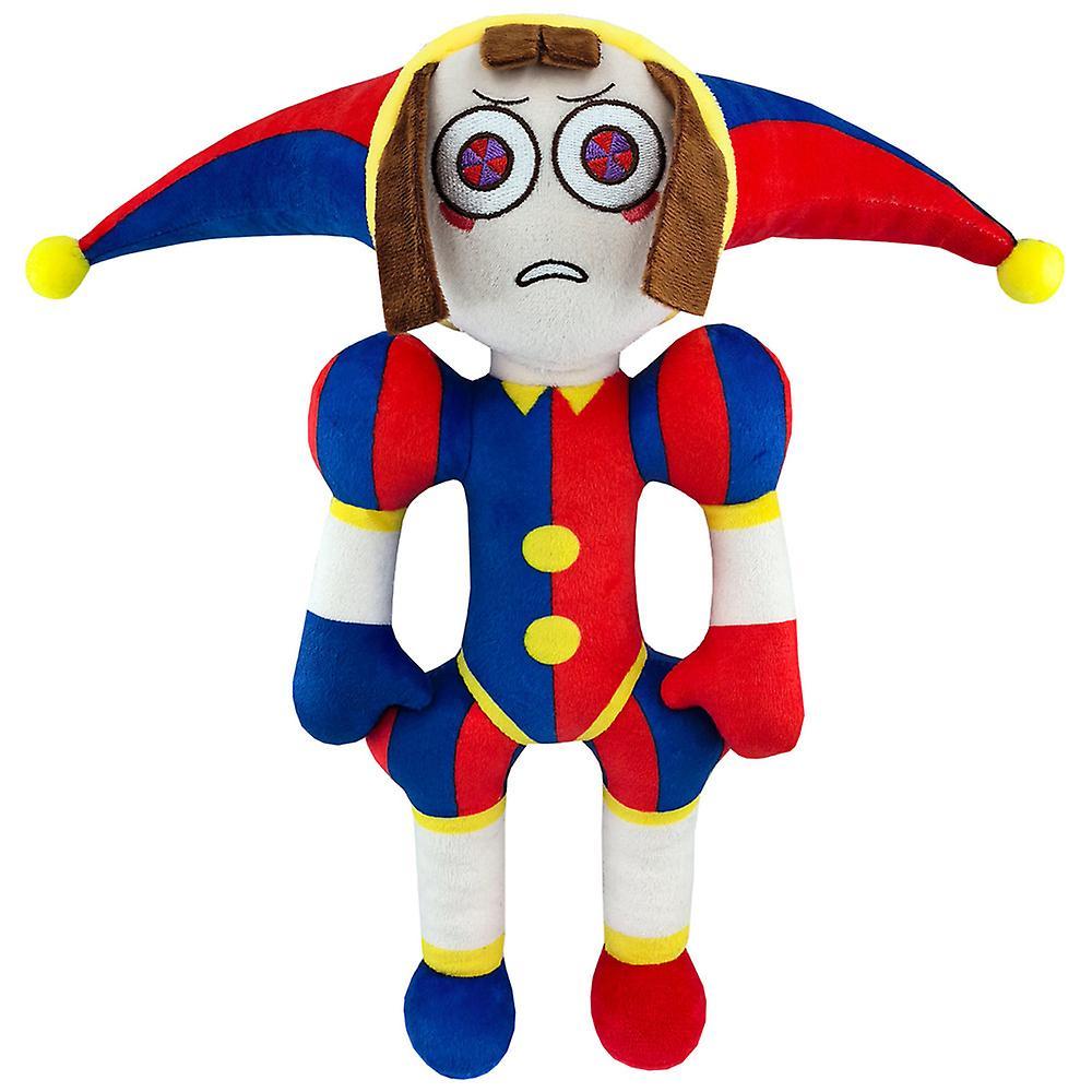 Bestdaily 2023 Cute The Amazing Digital Circus Plush Clown Toy Jax Pomni Soft Stuffed Plushies Dolls Toys Christmas Birthday Gifts Hot! Standing Po...