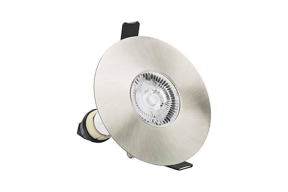 Integral Lighting LED Fire Rated Downlight Round Satin Nickel GU10 Holder Satin Nickel IP65