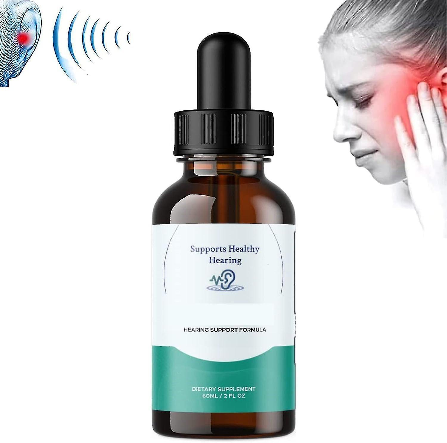 Hxetlv Hearing Support Drops, Ear Drops, Hearing Support Supplement Drops, Tinnitus Relief for Ringing Ears,Promotes Auditory Clarity, Support Heal...