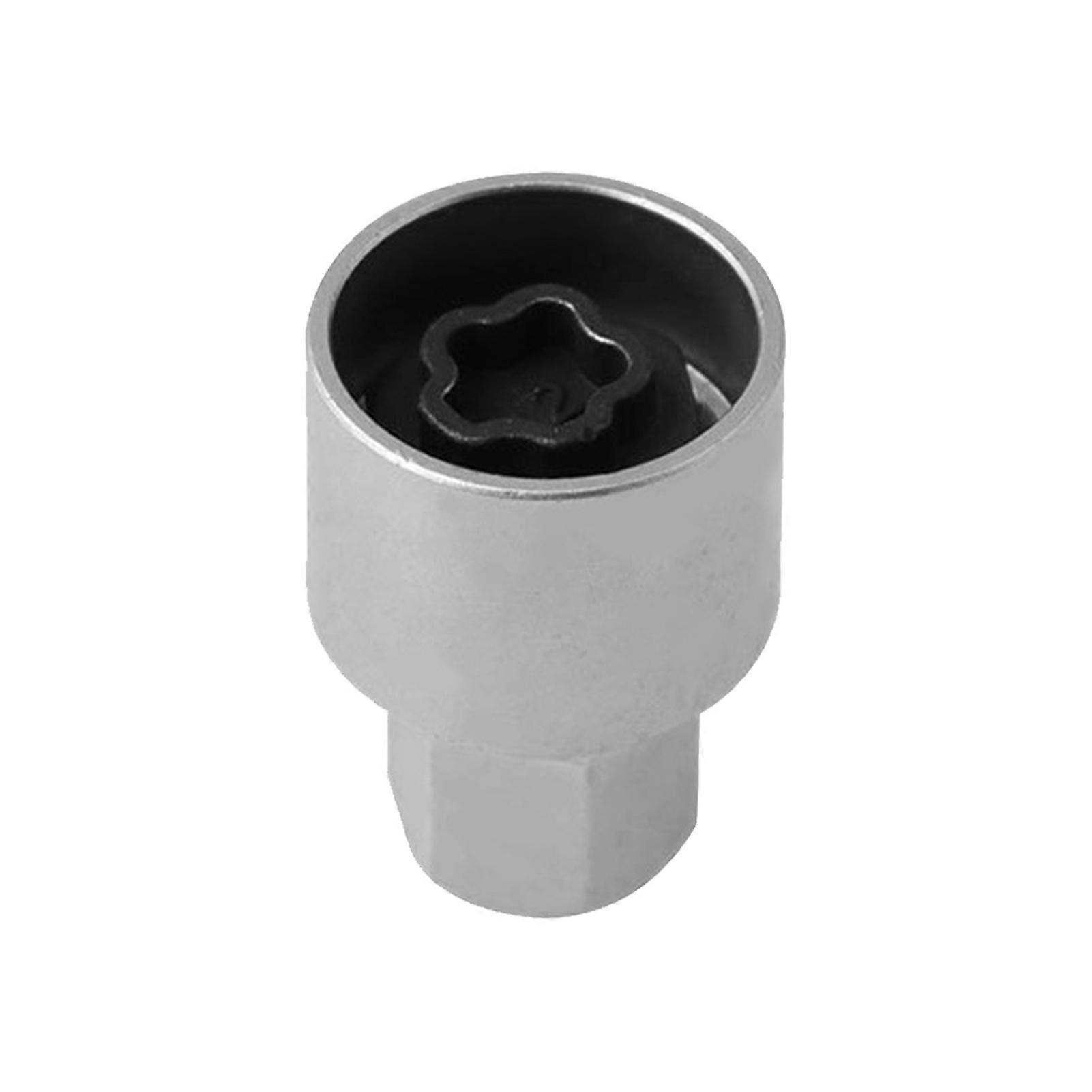 Sinknap Carbon Steel Locking Wheel Bolt Remover Wheel Lock Bolt Nut Removal Tool for BMW 1 2 3 6 7 Series Silver