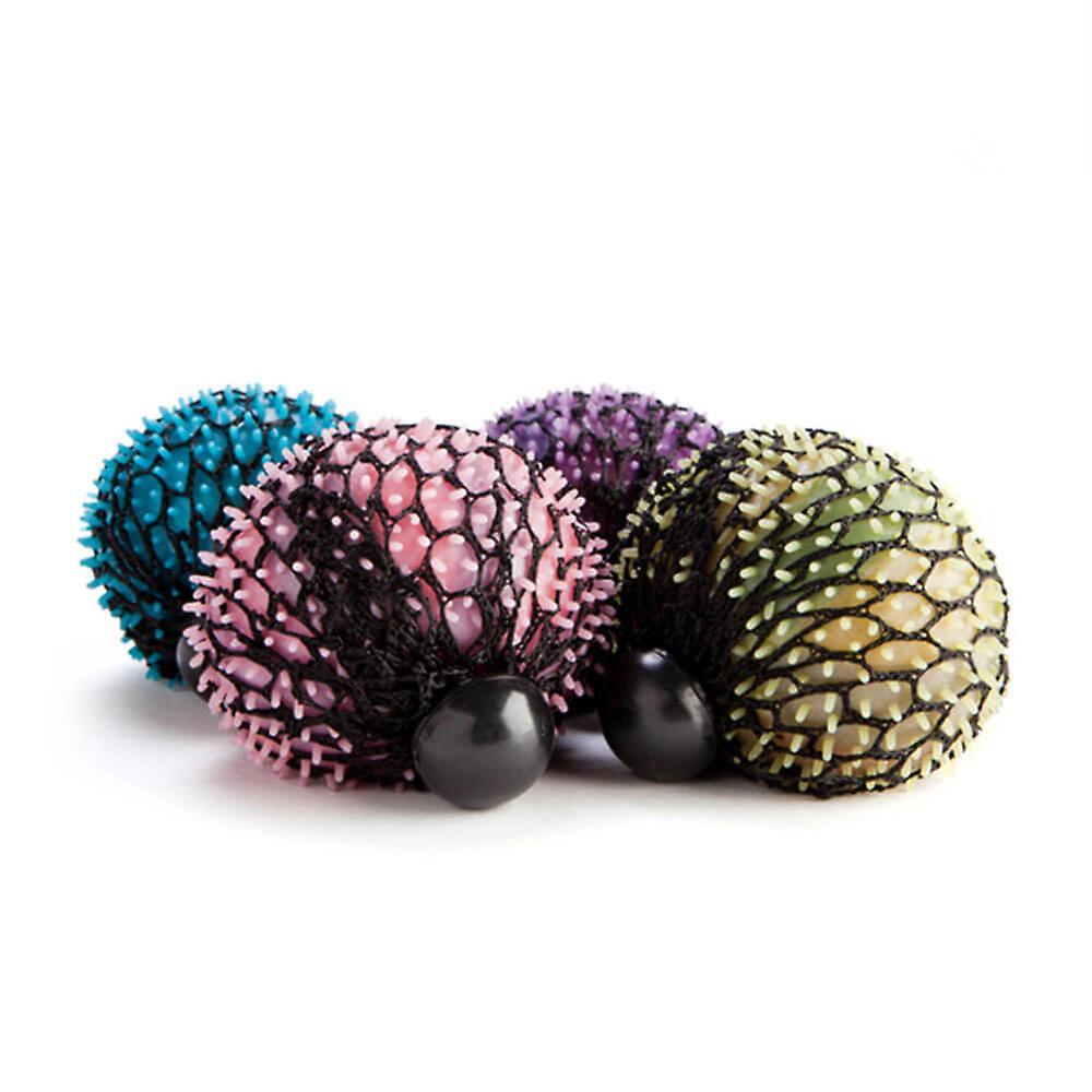 LatestBuy Spiky Rainbow Mesh Squish Ball