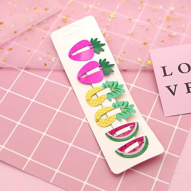 Slowmoose Lovely Printed, Cute Fruit Design-bb Clips- Hair Pins G